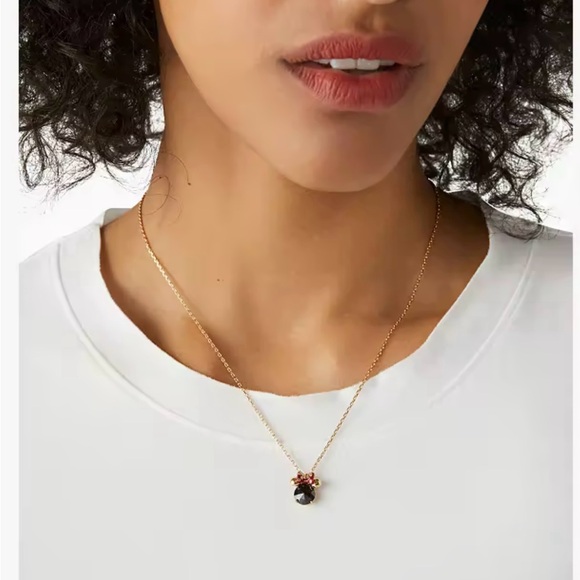 KATE SPADE ♠️ Disney Collection New York Minnie Studs & Necklace set, NEW - Picture 7 of 9